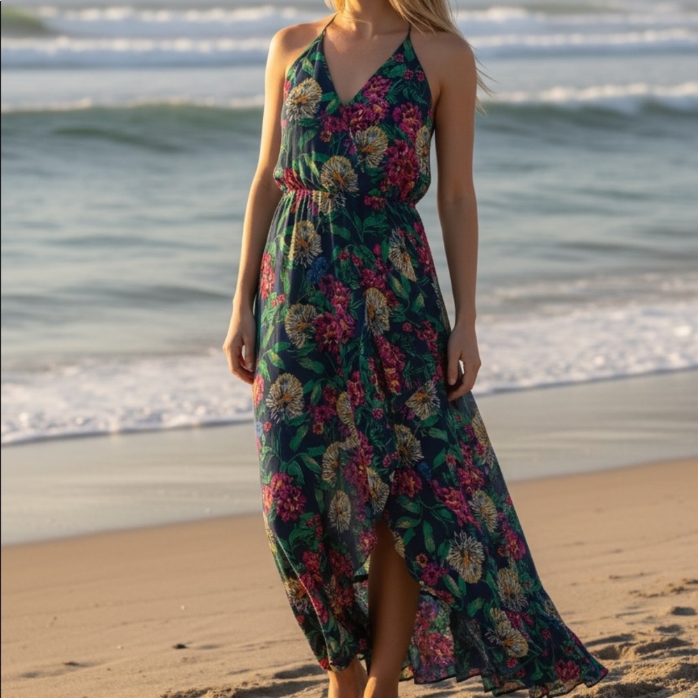 Lavender Brown Maxi dress